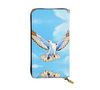 Pochette lunga da polso con gabbiani in volo stampata, adatta per gite, viaggi, escursioni