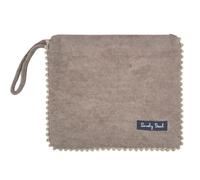 Pochette Marisol in Spugna Velour 80% Cotone 20% Poliestere con Zip Borsetta da Spiaggia (Sabbia)