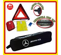 Pochette Mercedes AMG +TRIANGOLO,GILET,LAMPADA DINAMO,POCHETTE PRIMO SOCCORSO