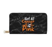 Pochette Not All Cancer Is Pink Kidney Cancer Porta Monete Con Cerniera Piccolo Portafoglio Vintage Coin Purse Per Ragazze, Madre, Bambini