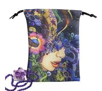 Pochette per carte di tarocchi - Pochette per rune, dadi, cristalli e gioielli | Conservazione per dadi Cristalli Divinazione Oracle Casa Esoterismo Uso Universale, Fhr58, Se référer au descriptif