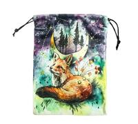 Pochette per carte di tarocchi - Tote portagioielli 13 x 18 cm | Conservazione portatile per strumenti di divinazione pagana con cordino di serraggio, accessori di divinazione del destino per giochi