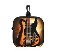 Pochette per chitarra strumentale, impermeabile, con cerniera, in neoprene, per auricolari, portachiavi