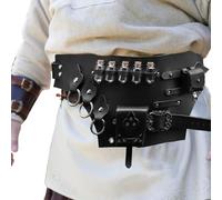 Pochette per cintura da cavaliere - Cintura corsetto da cavaliere medievale solida e robusta | Cintura corsetto medievale in stile con vita regolabile, tasca per cintura per spettacolo s