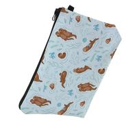 Pochette per Cosmetici con Stampa di Animale Acquatico, Portatile | Poliestere, Resistente All’acqua e Sta in Piedi da Sola, per Viaggi Brevi e Spostamenti di Lavoro