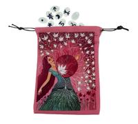 Pochette per gioielli in velluto | pochette per carte dei tarocchi portatile | piccola borsa per carte dei tarocchi, con coulisse in tessuto per gli appassionati di , consulenti, psicopatici