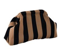pochette per gnocchi, pochette all'uncinetto, pochette da donna, in tessuto all'uncinetto, con chiusura a bacio, per gite al mare o un elegante, Oro nero., vedi descrizione