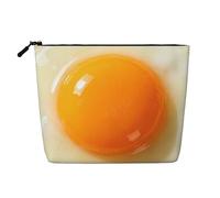 Pochette per il trucco da donna a forma di fritto, borsa da viaggio portatile con cerniera, organizer.