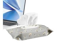 Pochette per Salviette Dispenser Ricaricabile con Custodia Zip | Custodia Portatile per Salviette per Bimba, , Bagno, Auto, WC, Campeggio, Trucco, Casa, Ufficio, Asilo, Passeggino Grigio