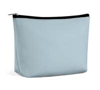 Pochette per trucchi tinta unita blu pastello
