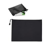 Pochette Piatta, Busta Porta Soldi, Pochette Portadocumenti Con Cerniera, Borsa Da Banca A5, Borsa Per Banconote, Impermeabile Sacchetto Del Documento, Borse Di File Con Cerniera, Nero, 1 Pezzi