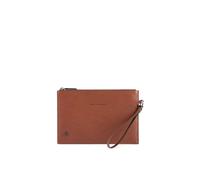 Pochette piatta piccola in pelle Black Square Piquadro