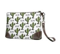 Pochette piccola da donna - Cactus Hug Me modello portafoglio in pelle da polso per donna con cinturino da polso