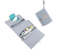 Pochette Porta Pannolini e Salviette Borsetta Pieghevole Ricamo Orsetto