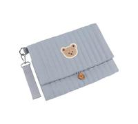Pochette Porta Pannolini e Salviette Ricamo Orsetto Pieghevole