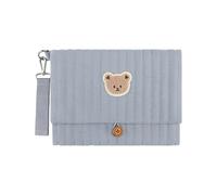 Pochette Porta Pannolini e Salviette Ricamo Orsetto Pieghevole