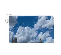 Pochette portamonete con vista di Londra sul ponte di Westminster e fiume Tamigi con cerniera, Stile:, Taglia unica