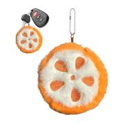 Pochette portamonete, portamonete alla frutta, piccolo portafoglio in peluche a tema frutta | ciondolo di sacchetto in peluche resistente all'usura e alla moda, portamonete in peluche morbido per c,