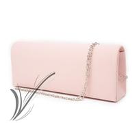 Pochette rosa in raso da donna elegante cerimonia borsetta clutch piccola borsa