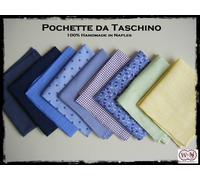 Pochette sartoriali da taschino cucite a mano - Made in Naples