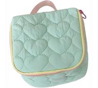 Pochette Trucchi Versione Cute Love Borsa for il trucco Grande capacità da viaggio portatile lavaggio for cosmetici(Green)