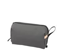 Pochette Uomo Borsa for il lavaggio con separazione tra asciutto e bagnato for viaggi di lavoro, borsa portaoggetti grande capacità, organizer da bagno for trucco impermeabile(Grey)