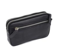 Pochette uomo donna vera pelle borsa polsino rimuovibile borsetto beauty case