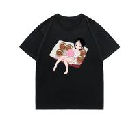 pochikiki- Maglietta Carina con Disegno Animato Top Takopi's Anime Original sin Lavabile Ampia Stile retrò Maniche Corte Regalo Creativo