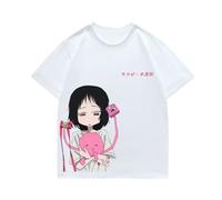 pochikiki- Maglietta Carina con Disegno Animato Top Takopi's Anime Original sin Lavabile Ampia Stile retrò Maniche Corte Regalo Creativo