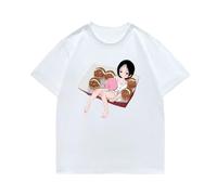 pochikiki- Maglietta Carina con Disegno Animato Top Takopi's Anime Original sin Lavabile Ampia Stile retrò Maniche Corte Regalo Creativo