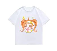 pochikiki- Shugo Anime Chara T-Shirt Hinamori AMU Ran SUU Carino Trendy Mani Corte Graphic Tee Abbigliamento Casual Regolare