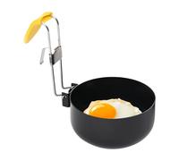 Poching Pan-Anti- Chef con manico pieghevole | Pieghe in acciaio resistente al calore no -stick -skitchen per burro -omelet -center cottura colazione