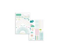 "Pochoir Bullet Journal Agenda Tracker - TOGA - Plastica Riutilizzabile - Multicolore"