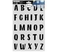 POCHOIR DECO ALFABET L - 3 POCHERS - 20 x 30 cm