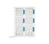 Pochoir per bullet journal - Emoticoni tempo libero e meteo