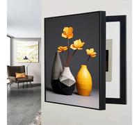 POCHY Copertura Contatore Elettrico Decorativa, Copri Quadro Elettrico Pannello Interruttore, Interni Della Copertura Pannello, Adatto a Qualsiasi Parete(D,40X50CM)