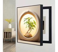 POCHY Copertura Contatore Elettrico Decorativa, Copri Quadro Elettrico Pannello Interruttore, Interni Della Copertura Pannello, Adatto a Qualsiasi Parete(A,45X55CM)