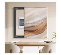 POCHY Copertura Quadro Elettrico Decorativa Nascondi Contatore Quadri Copri Contatori Contatore Elettrico di Tipo Scorrevole (40X50CM/15.7x19.6in)