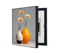 POCHY Copertura Quadro Elettrico Decorativa, Nascondi Contatore, Quadri Copri Contatori Elettrici da Parete Minimalista Creatività(D,50X60CM/19.6x23.6in)