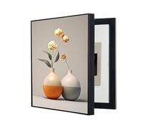 POCHY Copertura Quadro Elettrico Decorativa, Nascondi Contatore, Quadri Copri Contatori Elettrici da Parete Minimalista Creatività(B,50X60CM/19.6x23.6in)