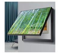 POCHY Copri Quadro Elettrico Elettrico Parete Appesa alla Pittura Scatola Pittura Decorativa Nascondi Dipinti Pannello Protezione Decorazione (B,80x60cm)