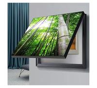POCHY Copri Quadro Elettrico Elettrico Parete Appesa alla Pittura Scatola Pittura Decorativa Nascondi Dipinti Pannello Protezione Decorazione (D,60x50cm)