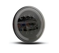 POCHY Faro Moto per Kawasaki Vulcan VN 500 750 800 900 1600 1700 1500 per 93-08 Ducati Monster 1000 600 7 Pollici Faro a LED per Moto Nero