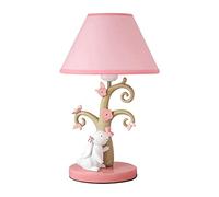 POCHY Lampada da Comodino Lampada da Tavolo in Coniglio in Resina Lampada da Comodino Dolce e Carina per la Camera da Letto delle Ragazze Lampada da scrivania alla Moda Lampada da Comodino Rosa