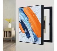 POCHY Quadro Elettrico Pittura Decorativa Copertura Del Quadro Elettrico, Copertura Decorativa Per Scatola Dei Fusibili da Parete(D,30x40CM(11.8x15.7in))