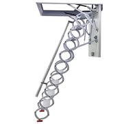 POCHY Scale telescopiche Scala per mansarda a soffitto con Telecomando Scala Pieghevole elettrica con corrimano Scale a pioli Scala in Lega di magnesio di Titanio Sicuro affidabile