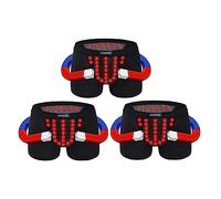 POCHY Uomini Terapia Prostatica Biancheria Intima Tormalina Allargamento Boxer Mutande Magnetico di Sanità 3/5/6 Pezzi (Color : 3pcs, Size : L)
