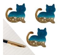 Pocket abbraccio animale, carte di supporto, set di attuali motivazionali in 3 pezzi con progetti marini per incoraggiamento al benessere, organizzatori dello domestico, utilizzo dello studio, 5x4x1cm