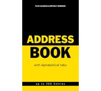 Pocket Address Book with Alphabetical Tabs - Small Purse Size (5x8) with Calendar & Birthday Reminder: Compact Journal to Record Telephone Number, ... and Notes for Home and Office (A-Z Index)
