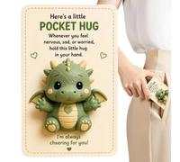 Pocket Animal Hug Ghost Inspirational Comforting Support Relief Keepsake